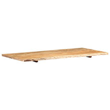 FAMIROSA Piano per Lavabo Bagno in Massello di Acacia 120x55x2,5 cm