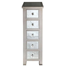Vidal Regalos Mobile 5 cassetti legno e vetro 102 x 27 cm