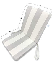 Tex family Cuscino Sedia Basso per POLTRONE Sdraio SFODERABILE cm. 45X94X5 da Esterno QUALITA Extra