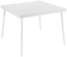Domus Stile Giotto, Acciaio, Bianco, Tavolo Quadrato Grande