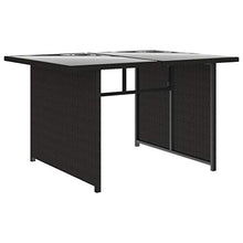 Festnight Set Divani da Giardino con Cuscini in Polyrattan, Set Mobili da Esterno Nero 10 pz