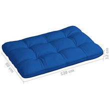 vidaXL Cuscini per Divano Pallet 2 pz Blu Reale
