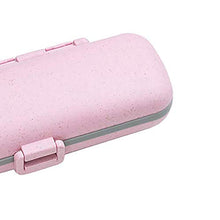 Contenitore portatile di plastica per pillole 7 giorni settimanali della medicina della compressa dell'organizzatore rosa