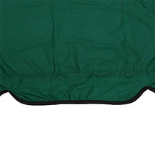 Winnerruby - Rivestimento per sedia a dondolo a 3 posti, impermeabile, 150 x 150 x 10 cm, nero/verde/caffè verde, 150 x 150 x 10 cm.