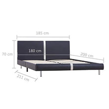 SKM Giroletto Nero in Similpelle 180x200 cm (28.8kg)