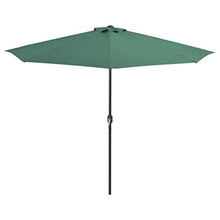 vidaXL Ombrellone Balcone a Semicerchio con Palo in Alluminio Verde Parasole