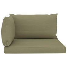 Festnight 3 pz Cuscini per Divani su Pallet Cuscino Soffice da Pavimento Divano in Tessuto Cuscino Schienale per Mobili e Arredamento da Giardino Colore Beige/Antracite