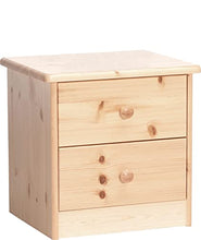 Erst-Holz Solido Comodino in Pino con 2 cassetti 90.20-K02-Ela
