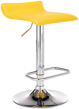 CLP Sgabello Bar Dyn Imbottito in Similpelle I Sedia Bancone Regolabile 60-78 CM I Sgabello Alto Girevole 360°, Colore:Grigio