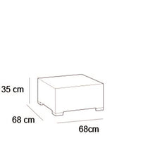 Keter California Tavolo da Esterno in Rattan 68 X 69 X 35 Centimetri, Cappuccino