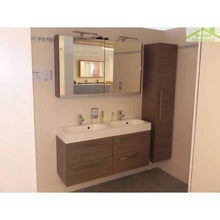 Kit Mobile lavabo RIHO & SLIMLINE SET 75 in acrilico lucido, 120 x 38 a 60,5 cm