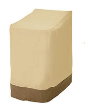 Ghopy Fodera protettiva per sedie da giardino, per sedie impilabili, da giardino e balcone, impermeabile, 420D, con protezione UV 114 x 85 x 65 cm (420D)