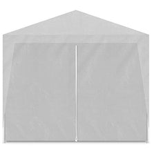 vidaXL Tenda per Feste 3x9 m Bianca in Acciaio e PE Tendone da Giardino Gazebo