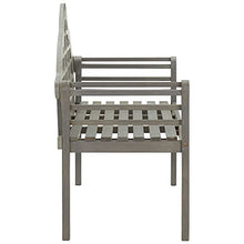 VidaXL - Panca da giardino in legno di acacia solido, 135 cm, colore: Grigio