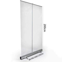 KMILE Transparent Roll Up Banner, Sneeze Guard, Schermo divisorio, Schermo d'igiene Trasparente, Banner a rulli Pull-up da Terra, Palestra, Salone, Parrucchiere, Barbiere, Bar, Pub, Ristorante