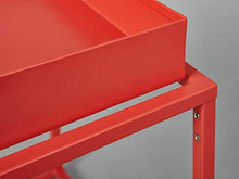 Inter Link Lounge C01 Tavolino, Metallo, Arancione, 35 x 35 x 40