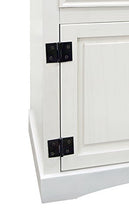 Comodino cassettiera mobiletto Mobile Camera Bagno Legno Bianco 1 cassetto con Anta (cod. 0-6007)