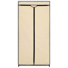 Tidyard Armadio 2 pz Crema 75x50x160 cm,La Consegna Include 2 Appendiabiti