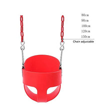 Sedile da Altalena a Secchio Pieno con Schienale Alto, Sedia da Altalena per Bambini Heavy-Duty con Catene rivestite Completamente assemblata A ++ (Colore: Giallo)