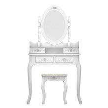 Krispich Modern Concise - Cassettiera con 4 cassetti, rotazione a 360°, colore: Bianco