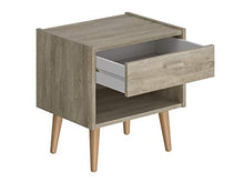 Amazon Basics - Comodino, 48 x 38 x 50 cm, colore marrone