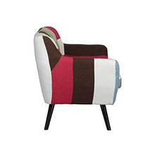 Totò Piccinni Divano Poltrona Pouf Tessuto Patchwork Alta qualità Top (Divano Patchwork 2 Posti)