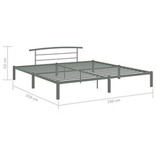 SKM Giroletto Grigio in Metallo 180x200 cm (20.1kg)