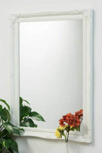 Mirror Grande specchio decorativo bianco da parete antico 3Ft6 X 2Ft6, 107x76