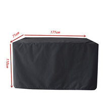 THJ Set di Mobili da Giardino per Esterni, Rivestimento per Mobili in Tessuto Oxford 210D Resistente all'Acqua E Resistente per Set di Cubi, Mobili da Giardino (171 * 71 * 110cm,Nero)