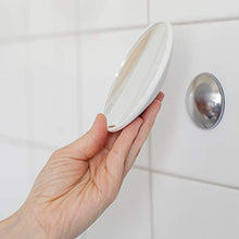 bosign Make Up - Specchio da bagno rimovibile, in silicone, colore: Argento