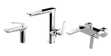 Sanlingo - Miscelatore monocomando girevole cromato per lavello Bila, stile moderno