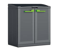 Keter Armadio Per La Raccolta Differenziata Moby Recycling Con 3 Scomparti, Antracite, ‎90 x 55 x 100 cm; 13 Kg