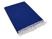 Tenda da Sole da Esterno per Balcone in Tessuto Resistente Misura cm 140x300 in 100% Poliestere con Anelli Dis. 5 Blu