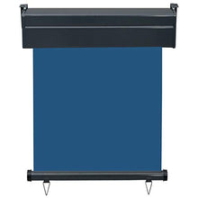 vidaXL - Tenda da sole laterale per balcone, 60 × 250 cm, colore: Blu