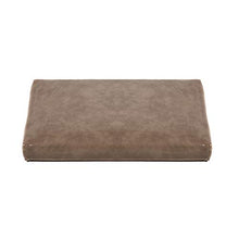 Cuscino Lungo per Panchina da Giardino Resistente e Comodo per Panca da Esterno ed Interno con Rivestimento Marrone Chiaro Pelle Rimovibile