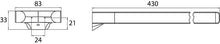 Emco Trend 02500146 - Portasciugamani a 2 Bracci, Montaggio a Parete, Lunghezza 430 mm, Cromato