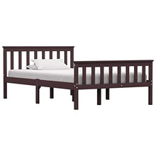 SKM Giroletto con 2 Cassetti Marrone Scuro Legno di Pino 120x200 cm (31.85kg)
