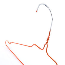 HANGERWORLD 100 Grucce Appendiabiti 40cm in Metallo Colorato Arancione Salvaspazio per Casa e Lavanderia