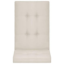 vidaXL - Cuscino per Sedia da Giardino, 4 Pezzi, 120 x 50 x 5 cm, Colore: Crema