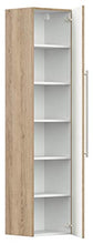 Set di mobili da bagno Firenze 60 (4 parti/C) rovere chiaro e armadio a specchio