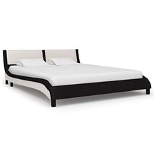 SKM Giroletto Nero e Bianco in Similpelle 180x200 cm (39.9kg) Nero-0346