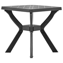 vidaXL Tavolo da Bistrot Antracite 70x70x72 cm in Plastica