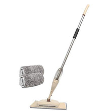 SSAYY Spray Mop Mop per Pavimenti con Design A Spruzzo d'Acqua con Rotazione A 360 Gradi con 2 Cuscinetti in Fibra per La Pulizia del Pavimento di Piastrelle per La Casa