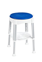 Ridder A0050401 - Sgabello da bagno girevole ad altezza regolabile, colore: Bianco