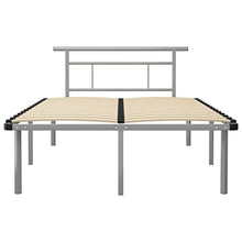 vidaXL Giroletto Grigio in Metallo 120x200 cm