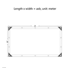 LLRDIAN Tela Cerata Resistente, polietilene Tessuto ad Alta densità e Doppio laminato-100% Impermeabile e protetto UV (Disponibile in Una varietà di Taglie) telone (Size : 6x6m)