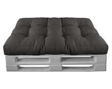 Herlag - Cuscino per Pallet Basic, Resistente ai Raggi UV, Facile da Pulire, Dimensioni 120 x 80 x 15 cm, Colore Grafite