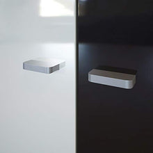 Domando Credenza Alessandria in Bianco Opaco e Grigio Sabbia Lucido