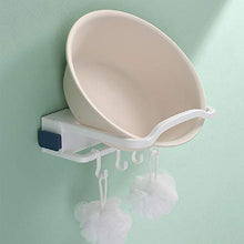 GWZZ Stand lavabo Multifunzionale per lavabo da Bagno a Parete da Bagno Non Perforato Perforato,Blue
