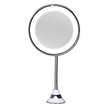 ADSE Specchio per Il Trucco 5X Specchio per Trucco Illuminato a LED Pieghevole Specchio per Specchio cosmetico con Rotazione a 360 °